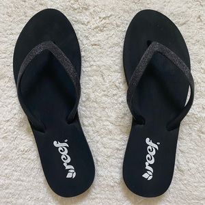 Reef Flipflops, size 6 black